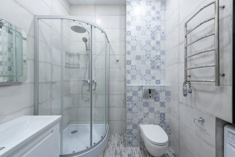 Shower cabin installation by Blimp Plumbing